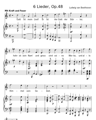 Gottes Macht und Vorsehung (6 Lieder, Op.48) preview