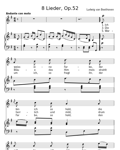 Feuerfarb (8 Lieder, Op.52)