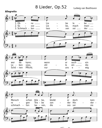 Lied (8 Lieder, Op.52) preview