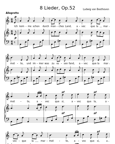 Marmotte (8 Lieder, Op.52)