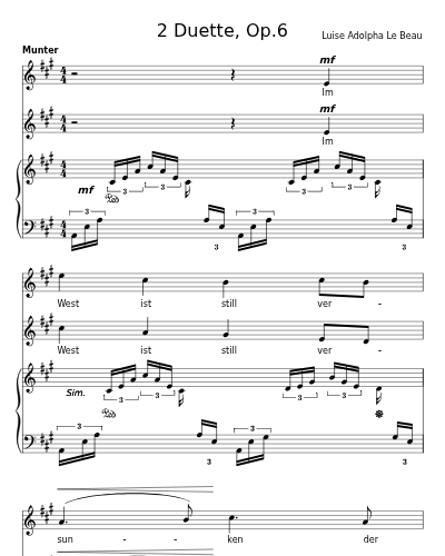 Abendlied (2 Duette, Op.6)