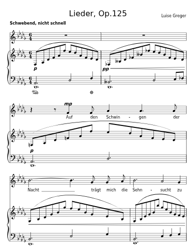 Auf den Schwingen der Nacht (Lieder, Op.125)