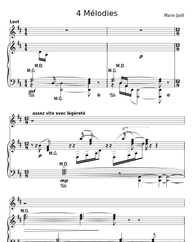 Les petits oiseaux (4 Mélodies)