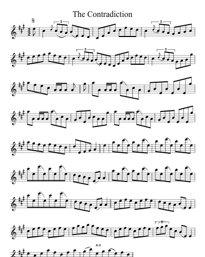The contradiction (Version 2)