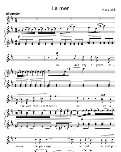 Baisers perdus (La mer)