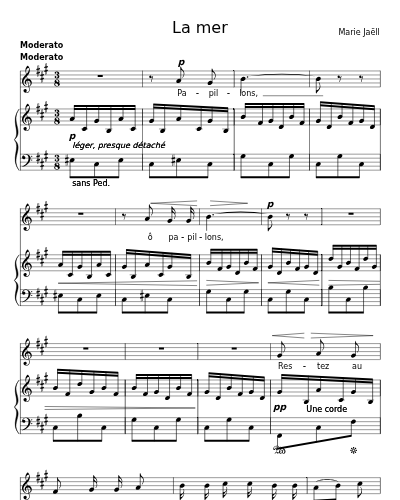 Les papillons (La mer)