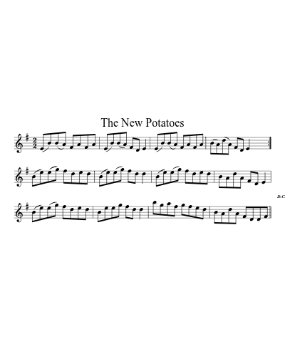 The New Potatoes sheet music preview