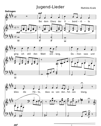 Die Bekehrte (Jugend-Lieder)