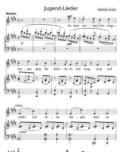 Die Spröde (Jugend-Lieder)