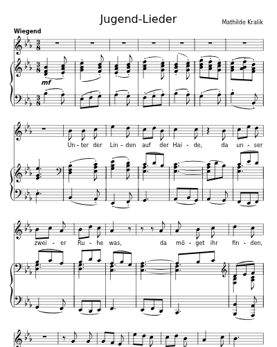 Die verschwiegene Nachtigall (Jugend-Lieder)