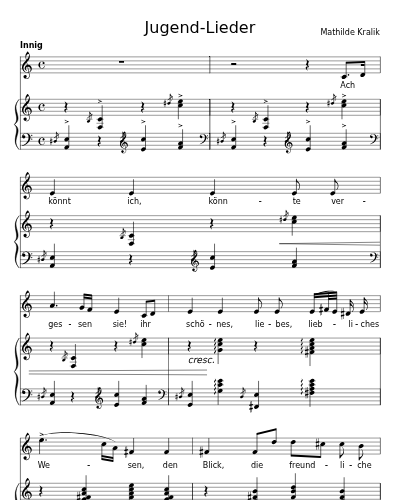 Sonett (Jugend-Lieder)