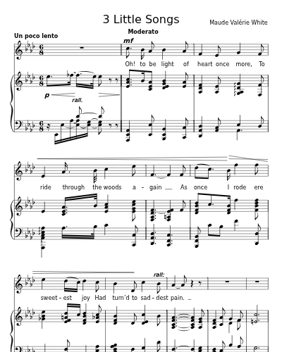 A Memory (3 Little Songs)