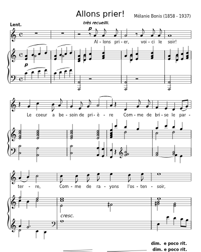 Allons prier! Hymne à Marie (Allons prier!) preview