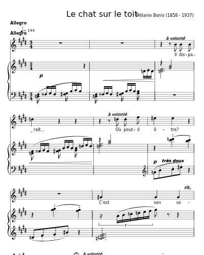 Le chat sur le toit, 1912 (Le chat sur le toit)