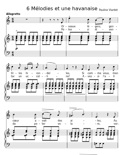 Gentilles hirondelles  (VWV 1107) (6 Mélodies et une havanaise)