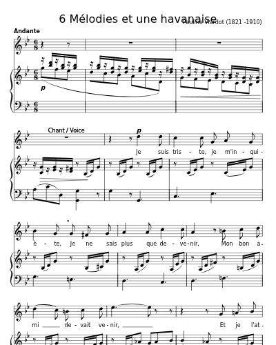 Hai Luli !  (G minor Mezzo-soprano ou baryton) VWV 1106 (6 Mélodies et une havanaise) preview