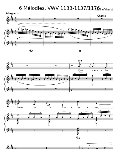 À la Fontaine, VWV 1133 (6 Mélodies, VWV 1133-1137/1176)