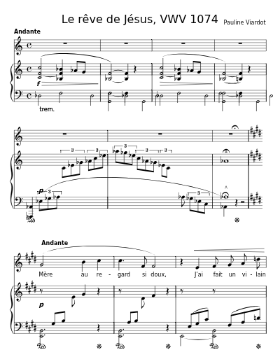 Le rêve de Jésus, VWV 1074