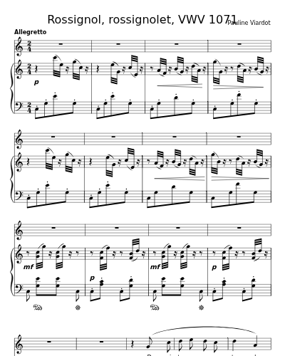 Rossignol, rossignolet, VWV 1071 preview