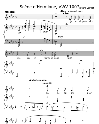 Scène d’Hermione, VWV 1007 preview