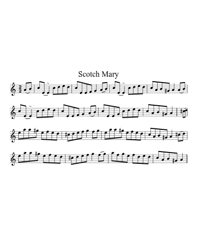 Scotch Mary (Version 2) sheet music preview