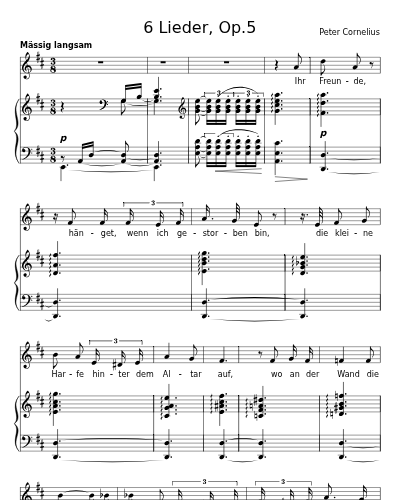 Auftrag (6 Lieder, Op.5) preview