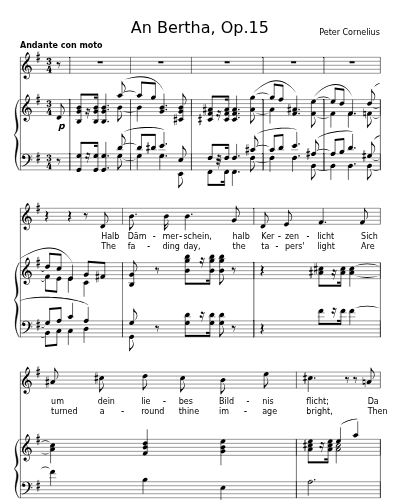 Dein Bildnis (An Bertha, Op.15)
