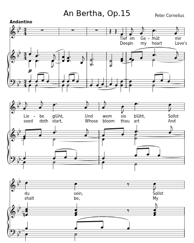 Sei mein! (An Bertha, Op.15)