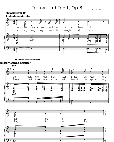 Treue (Trauer und Trost, Op.3)