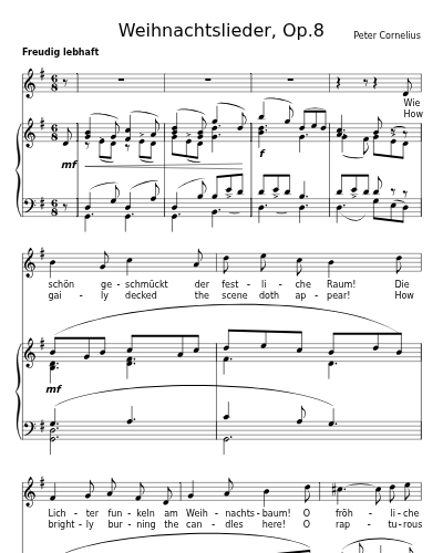 Christbaum (Weihnachtslieder, Op.8)