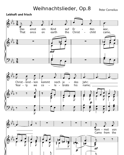 Christkind (Weihnachtslieder, Op.8)