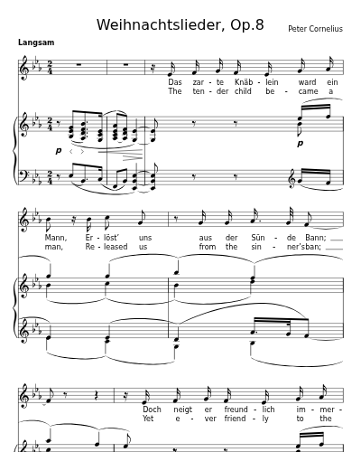 Christus der Kinderfreund (Weihnachtslieder, Op.8)