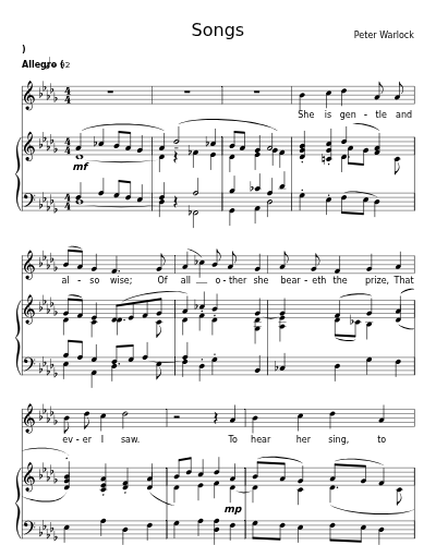 As ever I saw (Songs)