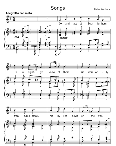 The First Mercy (Songs) sheet music preview
