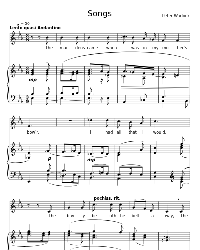 The bayly berith the bell away (Songs)