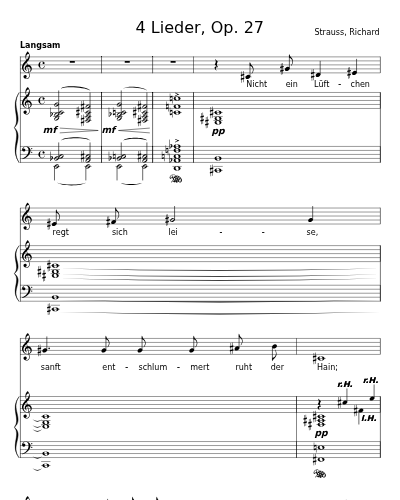 Ruhe, meine Seele! (4 Lieder, Op. 27)