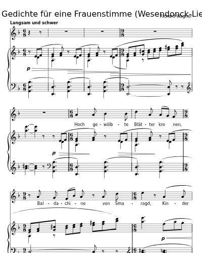 Im Treibhaus (Fünf Gedichte für eine Frauenstimme (Wesendonck-Lieder))