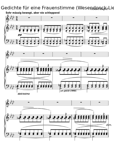 Träume (Fünf Gedichte für eine Frauenstimme (Wesendonck-Lieder))