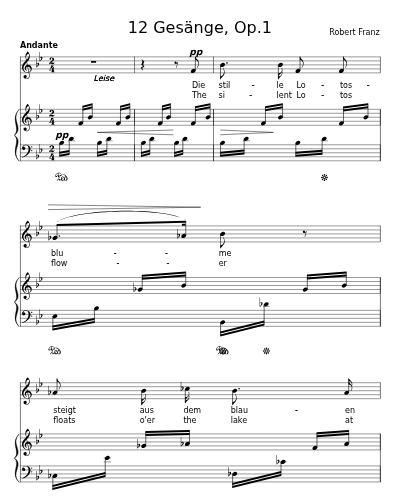 Die Lotosblume (12 Gesänge, Op.1)
