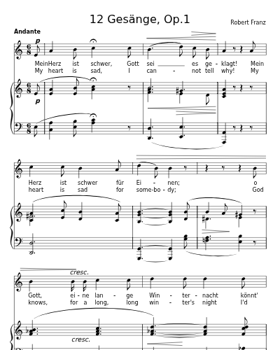 Für Einen (12 Gesänge, Op.1)