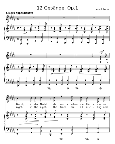 Nachtlied (12 Gesänge, Op.1)