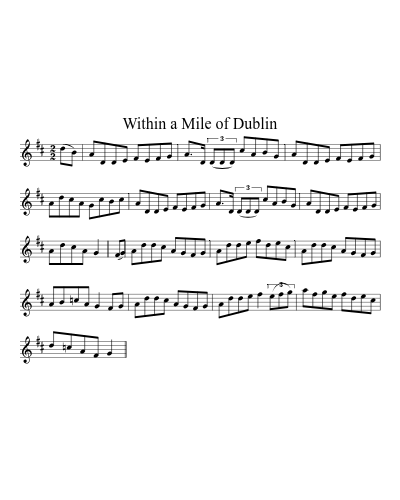 Within A Mile Of Dublin (Version 2)