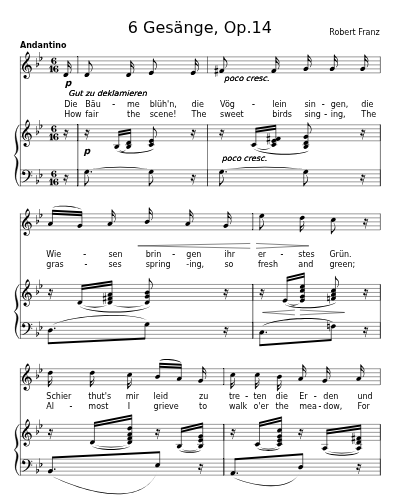 Lenz (6 Gesänge, Op.14)