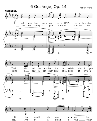 Liebesfrühling (6 Gesänge, Op. 14)