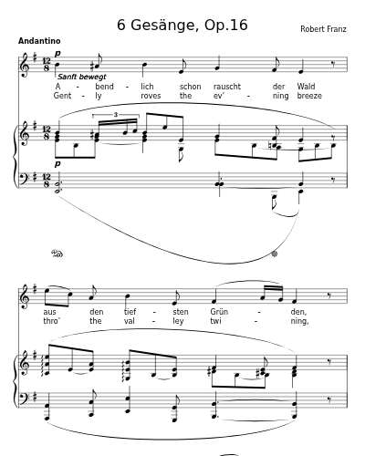 Abends (6 Gesänge, Op.16)