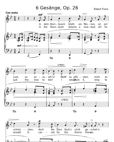 Lieber Schatz, sei wieder gut mir (6 Gesänge, Op. 26)