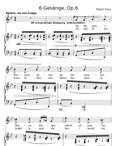 Auf dem Meere (6 Gesänge, Op.6)