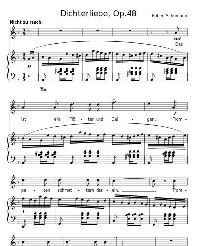 Das ist ein Flöten und Geigen (Dichterliebe, Op.48)