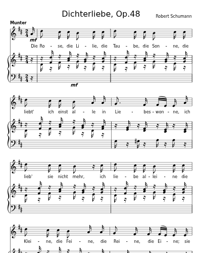 Die Rose, die Lilie, die Taube (Dichterliebe, Op.48) preview