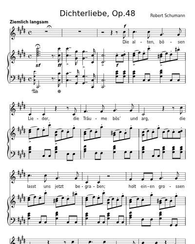 Die alten, bösen Lieder (Dichterliebe, Op.48)